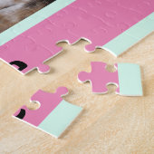 2フォトホームcatまたはdog add name black ジグソーパズル (側面)