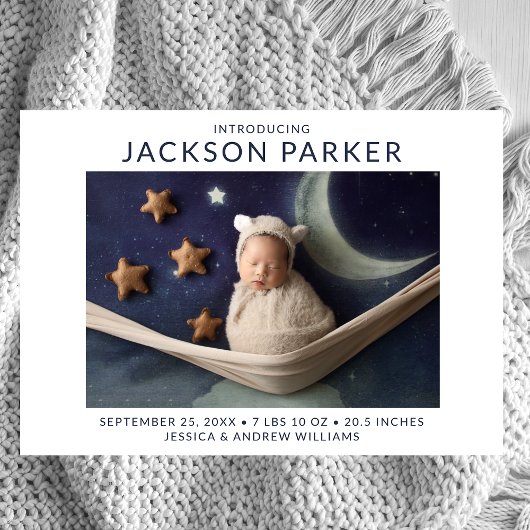 2フォトボモダンイ誕生 案内状