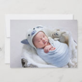 2フォトボモダンイ誕生 案内状 (裏面)