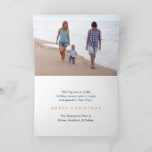 2フォトミニマモダンリストジョイ海軍ブルー銅 シーズンカード (内部)