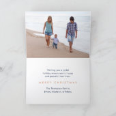 2フォトミニマモダンリストジョイ海軍ブルー銅 シーズンカード (内部)