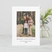 2フォトミニマルエレガントリストのあいさつスタイリッシュ文 シーズンカード (スタンド正面)