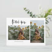 2フォトミニマル卒業 サンキューカード (スタンド正面)