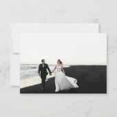 2フォトミニマル結婚リスト サンキューカード (裏面)