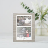 2フォトモダン抽象芸術白縁ど シーズンポストカード (スタンド正面)