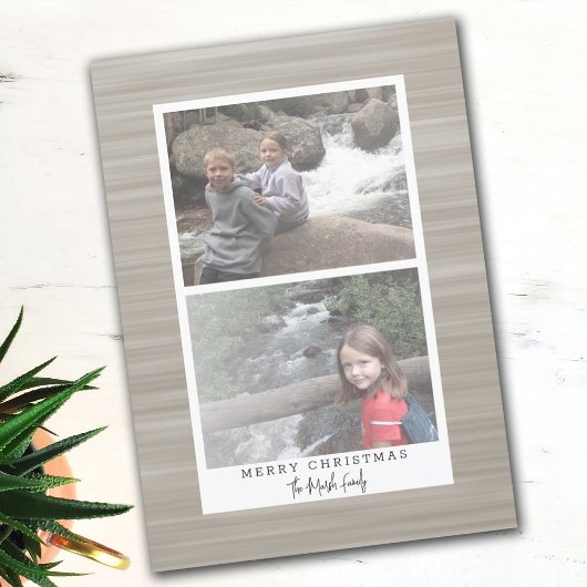 2フォトモダン抽象芸術白縁ど シーズンポストカード