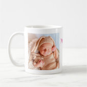 2フォトモンミーエスト日付カラーフォントタイポグラフィ コーヒーマグカップ (左)