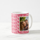 2フォトラブタイポグラフィ コーヒーマグカップ (正面右)