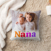 2フォトラブユナナはっきりしたカラフルタイプモダン クッション (ブランケット)