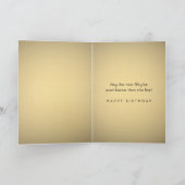 2フォトルック50誕生日ブラック金ゴールド カード (内部)