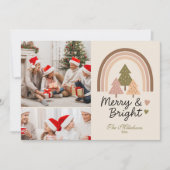 2フォトレトロニュートラルメリーレインボー&ブライト シーズンカード (正面)