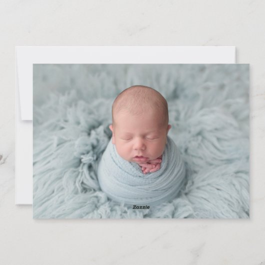 2フォトヴィンテージレッドトラックベビーまたはファミリーフォト シーズンカード (裏面)