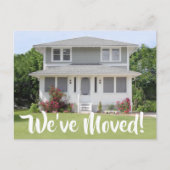2フォト引っ越しましたスクリプト新しいアドレスの変更 案内ポストカード (正面)