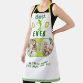 2フォト最高のパパEver Collage モダン Faters Day エプロン (インサイチュ)