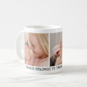 2フォト赤いハート最高のズグランマ コーヒーマグカップ (正面左)