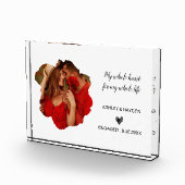 2フレームパーソナライズされた婚約ギフト フォトブロック (右)