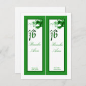 2ブックマークスウィート16グリーンパーティー インビテーションポストカード (正面/裏面)