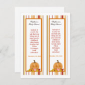 2ブックマークス秋秋カボチャベビー インビテーションポストカード (正面/裏面)