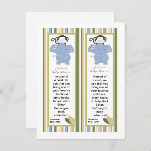 2ブックマークSafariの友だち インビテーションポストカード (正面/裏面)