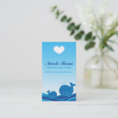 2ブルーホエールチルドンズブティックビジネスカード 名刺 (スタンド正面)