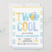 2プクールールパーティービーチ2nd誕生日パーティー 招待状 (正面)