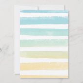 2プクールールパーティービーチ2nd誕生日パーティー 招待状 (裏面)