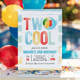 2プクールールパーティービーチ2nd誕生日パーティー 招待状