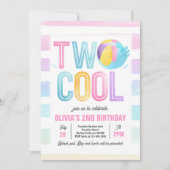 2プクールールパーティービーチ2nd誕生日パーティー 招待状 (正面)