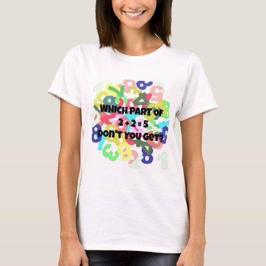 2プラス2は女性のTシャツ5枚 Tシャツ (正面)