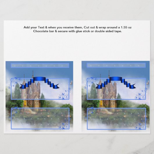 2プリンセス誕生日カスタムバーラッパー チラシ (正面)