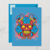 2ヘビ葉書 ポストカード (正面/裏面)