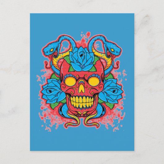 2ヘビ葉書 ポストカード (正面)