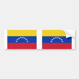 2ベネズエラの国旗 バンパーステッカー