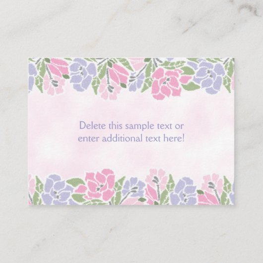 2ベビーシャワーのための茶はブックカードを持って来ます エンクロージャーカード (裏面)