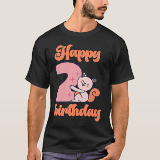 2ベビー誕生日1野生ライオン動物セレブラシオ Tシャツ