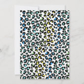 2ベ生まれイルドサファリブルーボーイレオパード誕生日 招待状 (裏面)