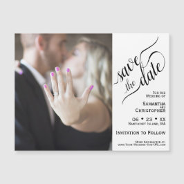 2ペインフォトウェディング日付の磁気カードを保存