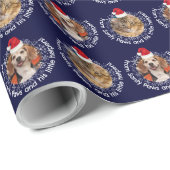 2ペットフォトサンティポーズリトルヘルパサンタ ラッピングペーパー (ロールコーナー)