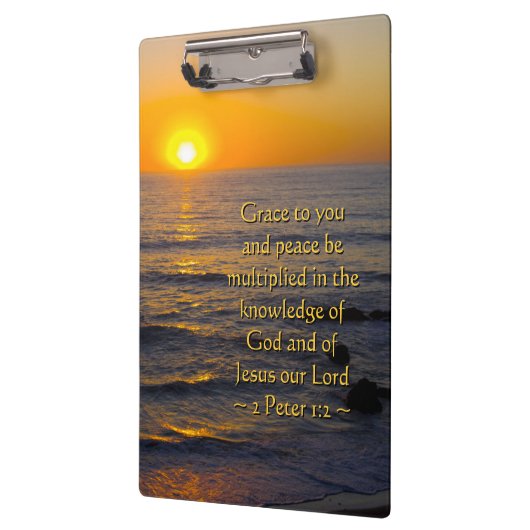 2ペテロ1:2 クリップボード (左)