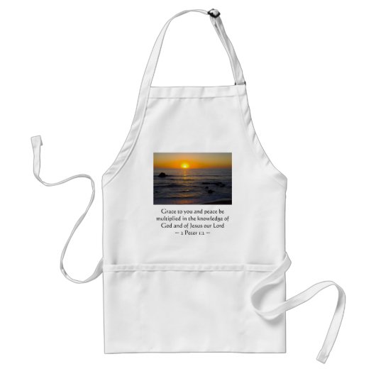 2ペテロ1:2 スタンダードエプロン (正面)
