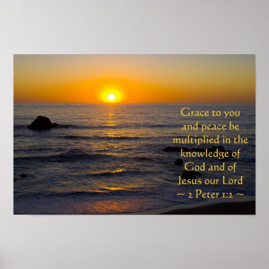 2ペテロ1:2 ポスター (正面)