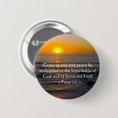 2ペテロ1:2 缶バッジ (正面&裏面)