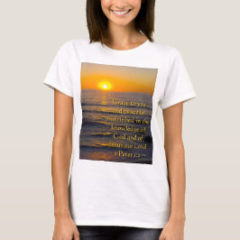 2ペテロ1:2 Tシャツ