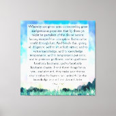 2ペテロ1:4-8 キャンバスプリント (正面)