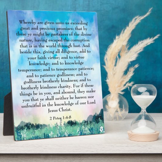 2ペテロ1:4-8 フォトプラーク (側面)