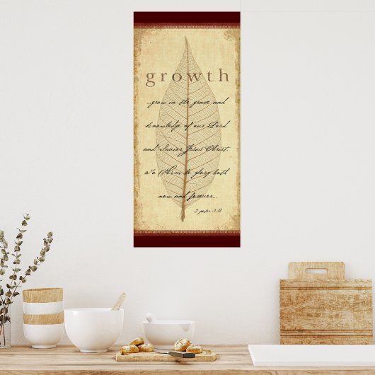 2ペテロ3:18 ポスター (キッチン)