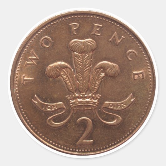 2ペンス硬貨 ラウンドシール (正面)