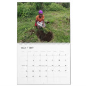 2ページの大きいカレンダー（白） カレンダー (3月 2027)