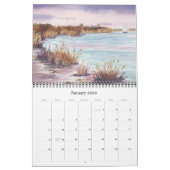 2ページファインアートカレンダー、沿岸シーン カレンダー (1月 2026)