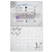 2ページ大カレンダー、月相 カレンダー (2月 2026)